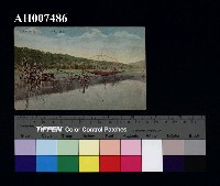 藏品(日月潭風景明信片：四手網漁船)的圖片